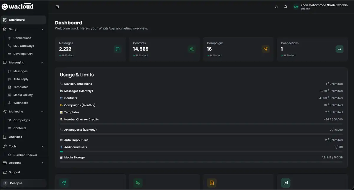 WaCloud screenshot 1