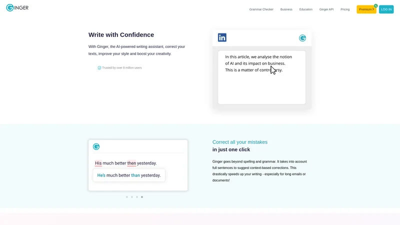 Ginger AI Screenshot