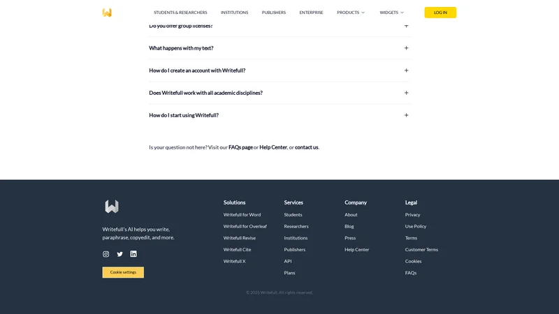 Writefull Screenshot