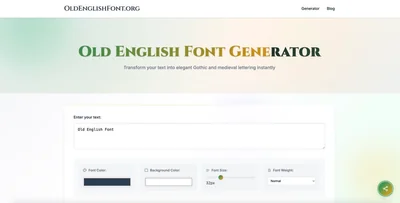 old english font