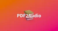 PDF2Audio